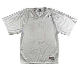 Vintage Nike Shirt Mens Large White Mesh Practice Jersey Team Athletic 90s